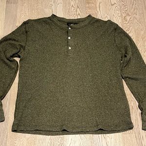 RRL Ralph Lauren waffle knit Henley